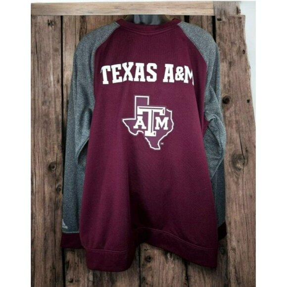 Texas A&M Aggies Adidas Crewneck Sweatshirt XXL - Picture 1 of 6